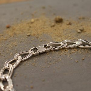 bracelet homme argenté