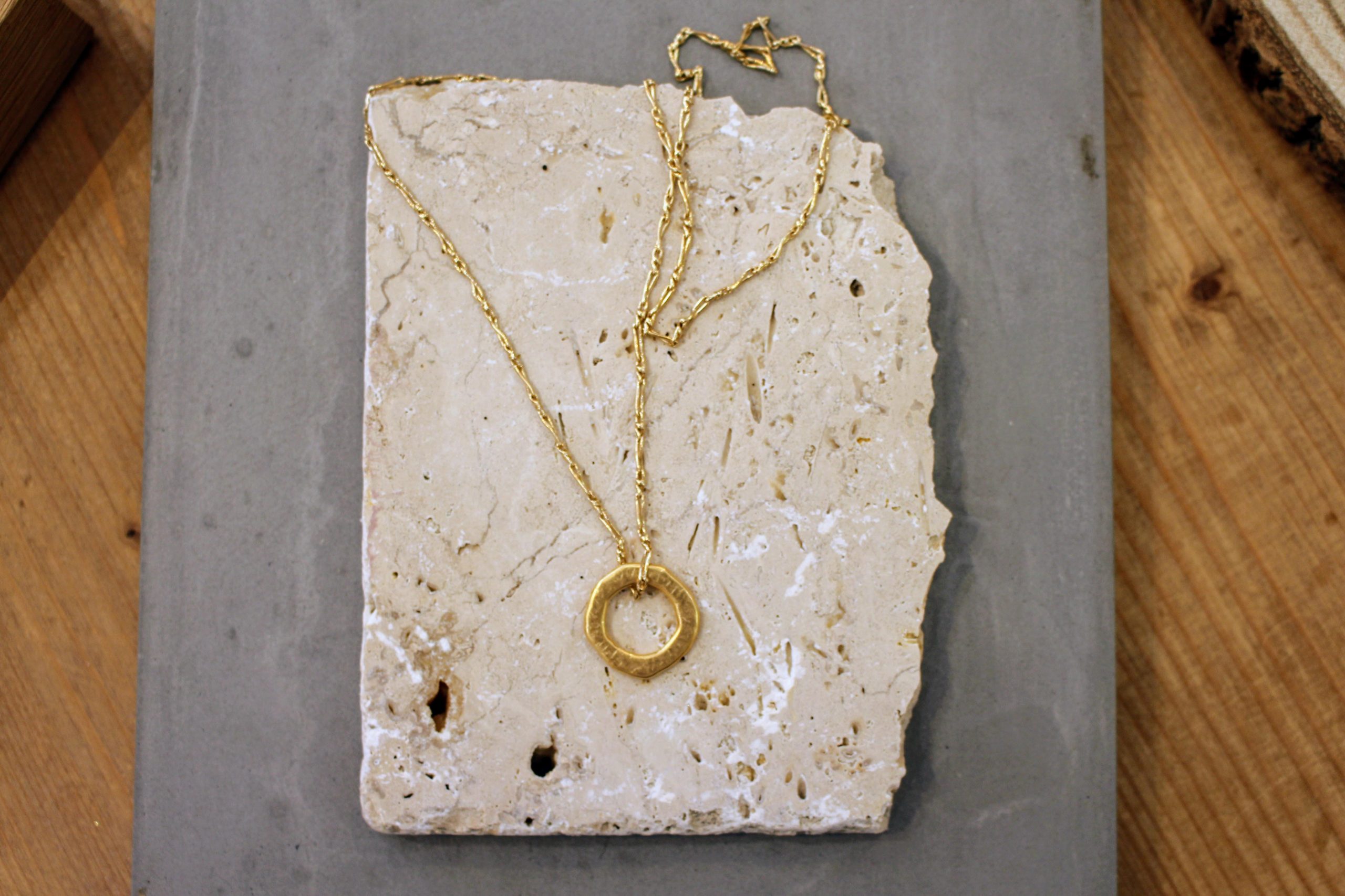 collier doré promesse bijou pour homme
