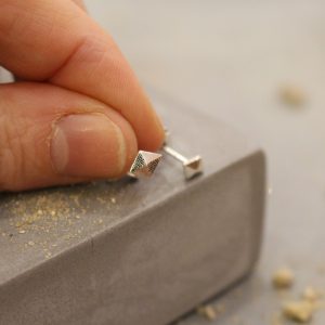 boucles d'oreilles argenté pour homme