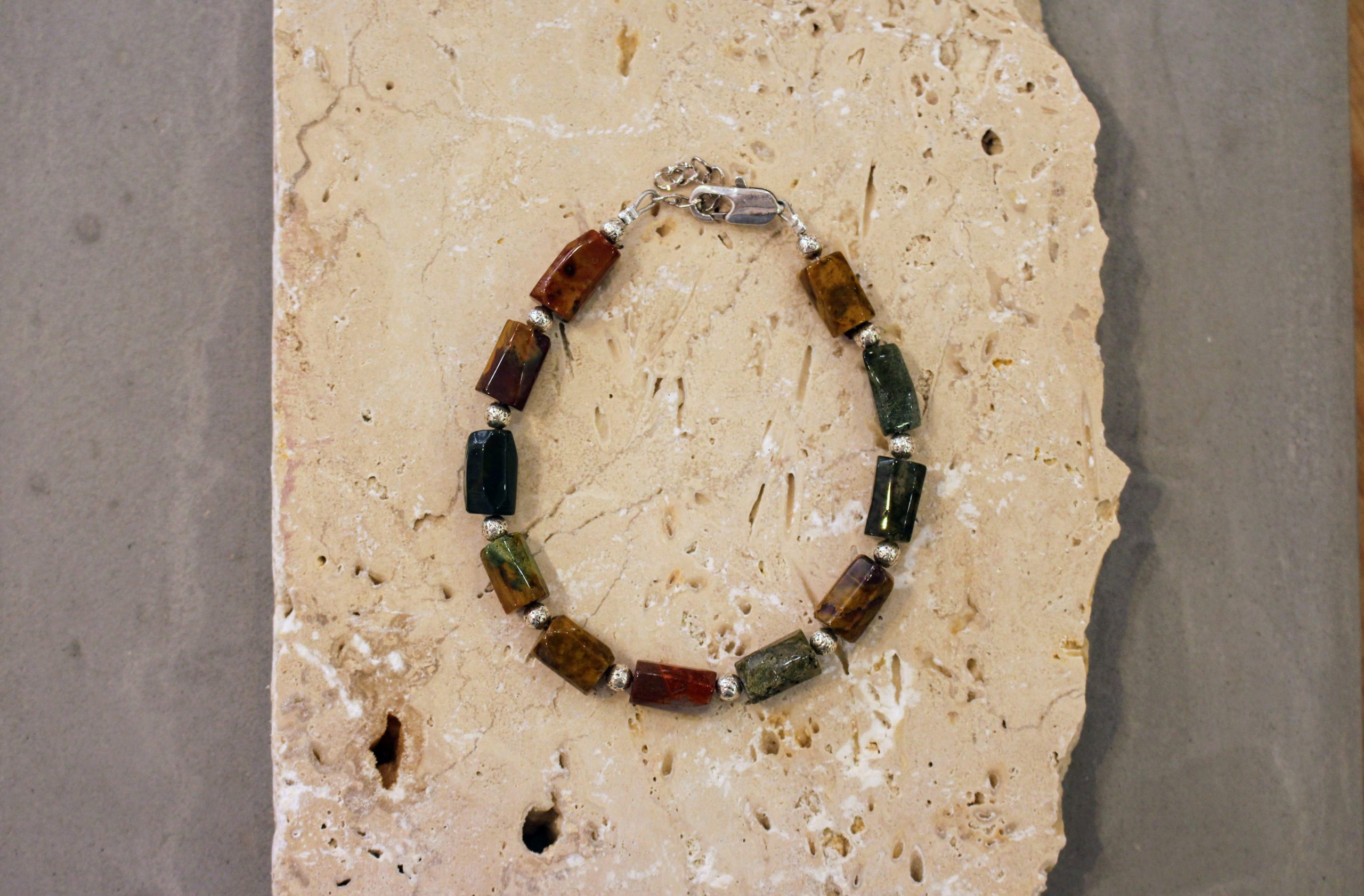 bracelet homme force tranquille jaspe picasso