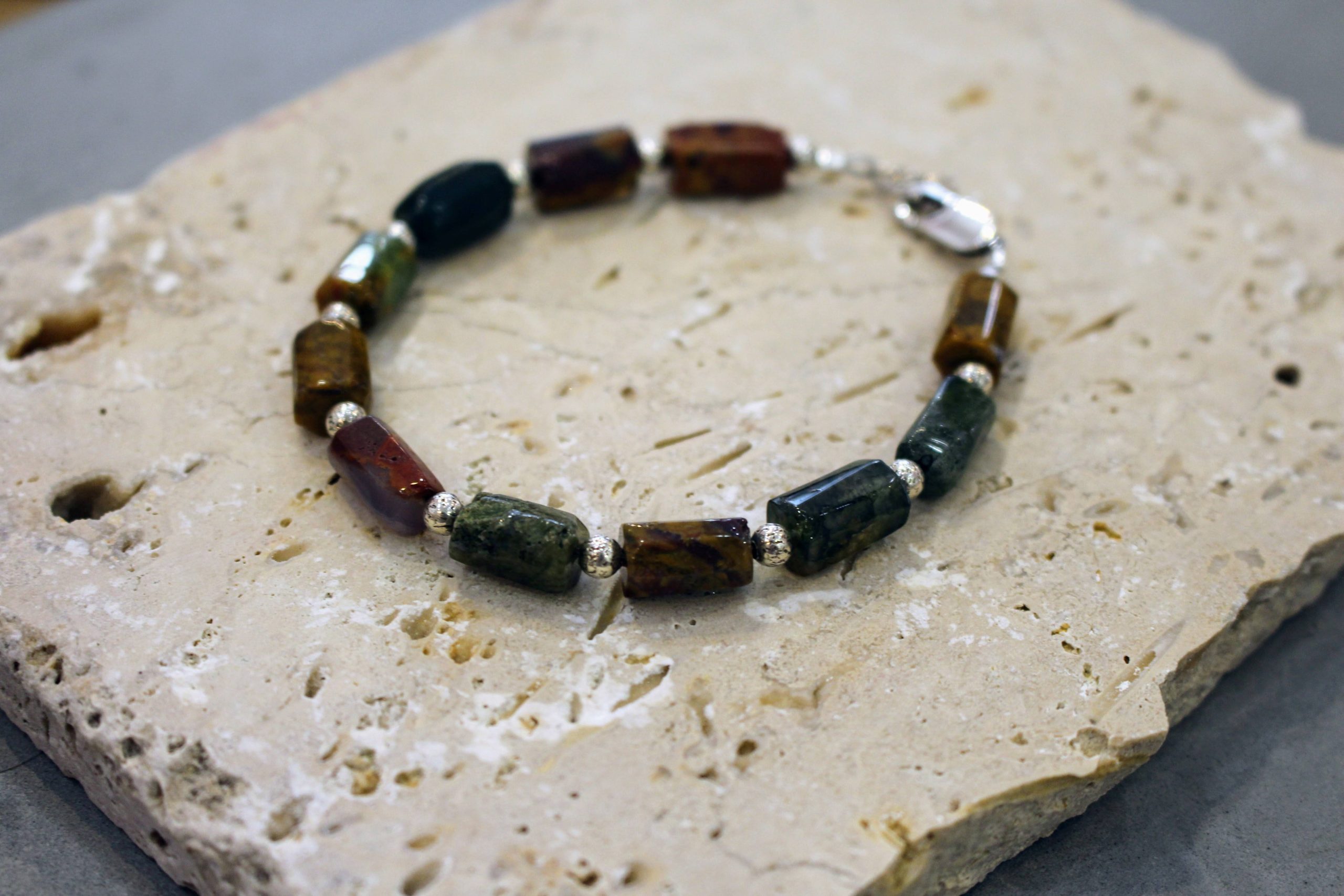 idée cadeau bijou homme bracelet jaspe picasso
