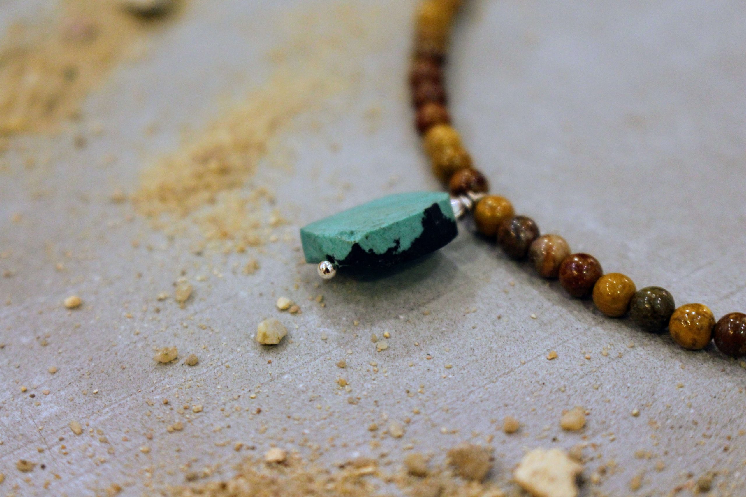 collier perles naturelles homme